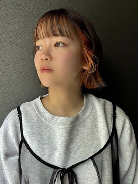 メイカ(MEIKA) 【  ボブ × インナー × オレンジベージュ 】 浅野美紀