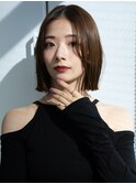 20代30代大人かわいいナチュラル暗髪エアーストレートヘア