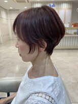 アッシュ 仙川店(Ash)&nbsp;30代40代50ハンサムショート レッドブラウン 細毛ボリュームUP