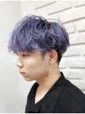 ラベンダーアッシュ/刈り上げマッシュ/ツーブロック/池袋