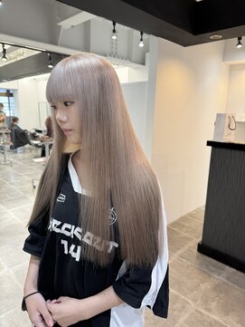 ペレ 栄店(PELE) 前髪/アンブレラカラー/こなれミディ/イメチェン/ウェーブパーマ