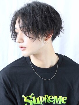 クロト 熊本(KUROT) ツーブロックマッシュ韓流センターパート簡単ソフトツイスト
