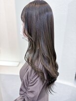 ミシェリー 新宿店(misherry)&nbsp;☆艶髪髪質改善ブリーチなしオリーブグレージュ小顔韓国風ヘア