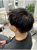 メンズニュアンスパーマスタイル刈り上げメンズカット