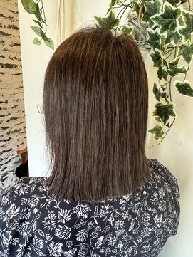 髪質改善ヘアエステサロン スロウ(SLOW by opsia) 切りっぱなしベージュ