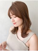 レイヤーカットくせ毛風カールナチュラルカールこなれヘア