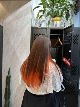 ヴァイス 渋谷店(VAICE) インナーカラー/オレンジ/ココアブラウン