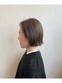 白髪ぼかし カーキグレージュ