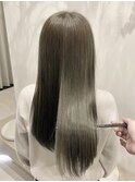 ダブルカラー　カーキベージュ