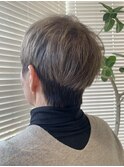 大人ショート/30代40代50代/グレージュ/白髪染め