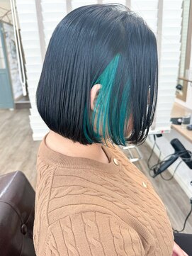 ラウラアンドロー(LAURA&RO) 【インナーカラー　ターコイズ】