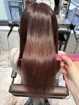 シェノン 梅田(CHAINON) 酸性縮毛矯正/酸性ストレート/ピンクブラウン