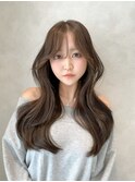 韓国レイヤーカット × シースルーバング