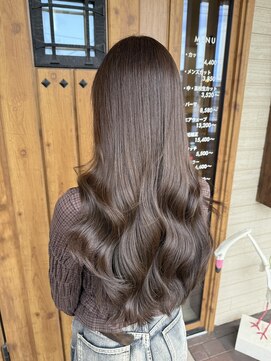 フゥカ 類家店(fuka) 【ブリーチなし☆】オリーブグレージュ