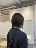 丸くならないボブ/切りっぱなしボブ/枚方美容室