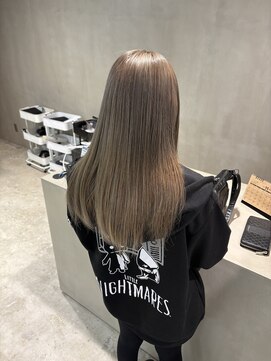 オリーブベージュ・髪質改善・ブリーチ無し[ 豊見城 ]