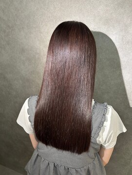 黒髪/クラゲヘアー/オリーブグレー/小顔/ココアベージュ/茨木 