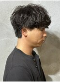 MEN’S HAIR/シャドウパーマ/刈り上げセンターパート/群馬高崎
