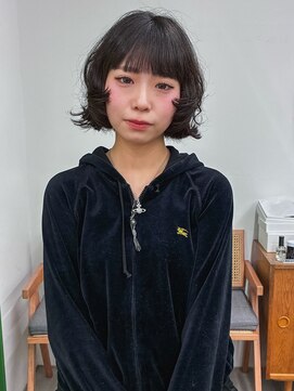 シカ(sica) ドライパーマ×ミニボブ