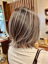 ブリッツ レボ(BLITZ-REVO)&nbsp;着物ヘア/ダークアッシュ/ミディアムレイヤーカット/柏駅