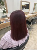 ブリーチありでカシスピンク
