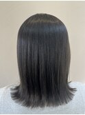 外ハネ×ダークグレージュ
