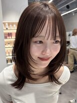 アンアミ オモテサンドウ ザ ツー(Un ami omotesando THE2)&nbsp;レイヤーカット/ミディアムレイヤー/マロンベージュ