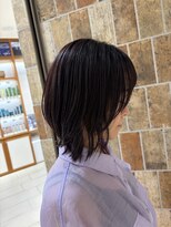 ピークアブー アヴェダ アトレ恵比寿(PEEK-A-BOO AVEDA)&nbsp;ボブ×ダークピンク