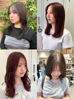 リサヘアーデザイン(RISA HAIR DESIGN)の写真/〈天神/大名〉トレンド×似合わせを叶える！透明感たっぷり、ナチュラルなのに今っぽい旬なカラーなら◎