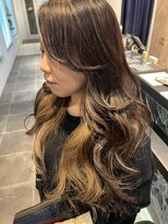アース いわき店(HAIR&MAKE EARTH)&nbsp;ナチュラルブラウン×くびれロング