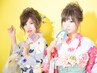 【10/18】浴衣着付けヘアセット￥4500【2025年大型花火大会専用】　
