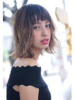 シエナ 渋谷(Siena)&nbsp;グレージュグラデーション×ウェットミディ