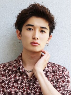 アフロート ディル(AFLOAT D'L) ◆AFLOAT◆サイドパートショートワイルドアップバング　テクノ