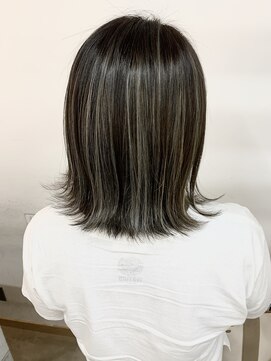 キューズ クラブ(cuz KLUB) 【cuzKLUB】ボブ×コントラストアッシュ