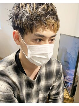 ノラキチジョウジ(NORA KICHIJOJI) #メンズ#ハイライト#ブリーチ#センターパート#韓国#古沢提案