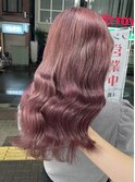 マグネットカラーでくすみピンク