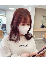 シンス(Since)&nbsp;暖色 ふんわり 鎖骨 ミディ