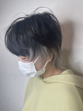 セシルヘアー なんば店(Cecil hair) ウルフカット インナーシルバー