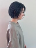 ただ切るのではなく女性像を作る◎/アッシュブラック