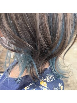 ネウィ 八王子(newi) 大人かわいいくびれミディーラベンダーインナーカラー/ラフ