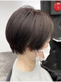 ★デザインカラー/レイヤーカット/ウェットヘアオリーブベージュ