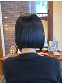 ミニボブ/縮毛矯正/髪質改善/白髪ぼかし
