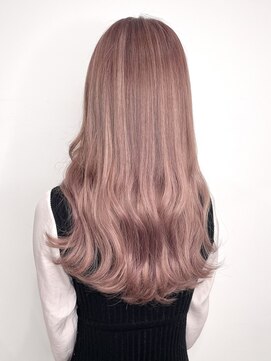 アルマバイロサ(ALMA by ROSA) コーラルピンク×シールエクステ/担当rui