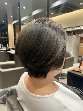 アイフィールアヴェダ 船堀店(i feel AVEDA) 【中村】エアリーショート+マッドベージュ