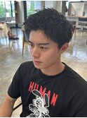 スパイキーショートツイストスパイラルパーマ波巻きスパイラル