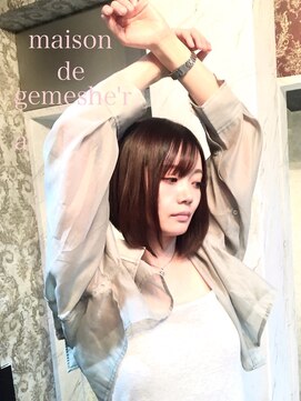 メゾン ドゥ ジェメシェラ(Maison de gemeshe'ra) French BLUE × gemeshe'ra sensual bob