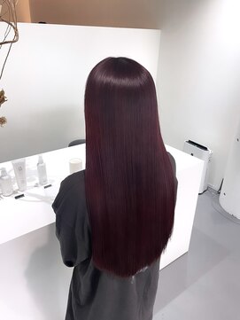 レフ(LEF) ワインレッド/ダブルカラー/ケアブリーチ/ハイトーン