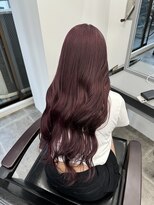 ペレ 栄店(PELE) デザインカラー/レイヤーカット/ウェットヘア/オリーブベージュ