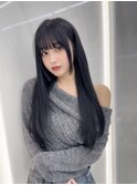 ボブヘア/レイヤーカット/ウェットヘア/オリーブベージュ/表参道