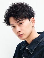 オーシャントーキョー 原宿(OCEAN TOKYO)&nbsp;アップバングメンズツイストスパイラルパーマツーブロック